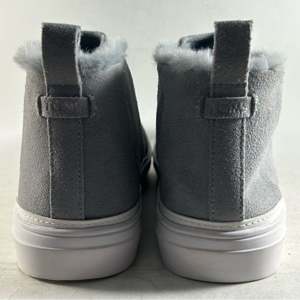 Toms Bryce Women’s High Top Shoes Faux Fur Lined Suede Sneakers Gray Size 10 - Picture 4 of 10